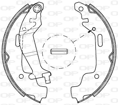 OPEN PARTS Piduriklotside komplekt BSA2074.00